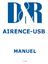AIRENCE-USB MANUEL V 1.05