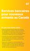 Services bancaires pour nouveaux arrivants au Canada Ce que vous devez savoir