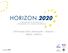 GTN Horizon 2020 «Défi sécurité» - Réunion 1 MESR 05/03/14