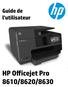 HP Officejet Pro 8610 e-all-in-one/hp Officejet Pro 8620 e-all-in-one/hp Officejet Pro 8630 e-all-in-one. Guide de l'utilisateur