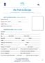 Au Pair in Europe. Au Pair Application Form - Dossier D Inscription pour Au-Pair. Address :... Age :... Date of Birth :... Place of Birth :...