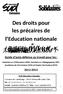 Des droits pour les précaires de l Education nationale