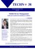 TECHN 38. Mobile Device Management. Outils pour la gestion des smartphones et tablettes. 1. Introduction