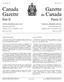 Gazette. Canada Gazette. du Canada. Partie II. Part II. Vol. 149, n o 11. Vol. 149, No. 11. OTTAWA, LE mercredi 3 juin 2015