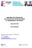 MASTÈRE (MS) SPÉCIALISÉ EN INNOVATION TECHNOLOGIQUE ET MANAGEMENT DE PROJET. Session 2013-2014