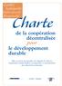 Charte. pour. de la coopération décentralisée. le développement durable