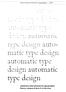 automatic type type design automatic automatic type design automatic