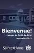 Bienvenue! campus de Petit-de-Grat