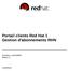 Portail clients Red Hat 1 Gestion d'abonnements RHN