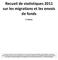 Recueil de statistiques 2011 sur les migrations et les envois de fonds