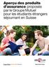 Aperçu des produits d assurance proposés par le Groupe Mutuel pour les étudiants étrangers séjournant en Suisse