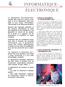 INFORMATIQUE- ÉLECTRONIQUE