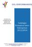 Catalogue Formation Inter- Entreprises 2013/2014