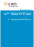 4 èmes SOLAR MEETINGS