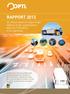RAPPORT 2013. de l Observatoire Prospectif des métiers et des qualifications dans les Transports et la Logistique