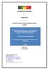 REPUBLIQUE DU SENEGAL PRIMATURE AUTORITE DE REGULATION DES MARCHES PUBLICS (ARMP)
