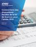 Commentaire des dispositions fiscales de la loi de finances pour l année 2015