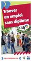 Trouver un emploi sans diplôme