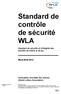 Standard de contrôle de sécurité WLA