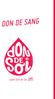 DON DE SANG. Label Don de Soi