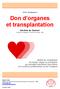 Don d organes et transplantation