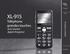 FRA XL-915. Téléphone grandes touches MODE D'EMPLOI. avec bouton Appel d urgence PX-3298