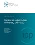 Fiscalité et redistribution en France, 1997-2012