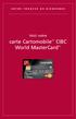 CIBC World MasterCard MC