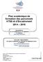 Plan académique de formation des personnels ATSS et d Encadrement 2014 2015