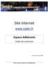 Site Internet. www.syder.fr. Espace Adhérents. Codes de connexion. Version V 1.0 du 10 avril 2014