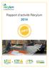 Rapport d activité Récylum 2014