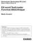 EX-word TextLoader Fonction Bibliothèque