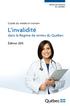 Guide du médecin traitant. L invalidité. dans le Régime de rentes du Québec. Édition 2015