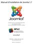 Manuel d'installation de Joomla 1.7