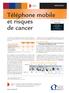 Téléphone mobile et risques de cancer