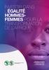 INVESTIR DANS L ÉGALITÉ HOMMES- FEMMES POUR LA TRANSFORMATION DE L AFRIQUE