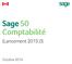 Sage 50 Comptabilité. (Lancement 2015.0)