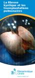La fibrose kystique et les transplantations pulmonaires