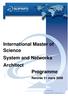 International Master of Science System and Networks Architect