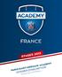 stages 2015 paris saint-germain ACADEMY Dossier d inscription