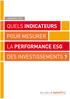 2 Novethic 2013 / Quels indicateurs pour mesurer la performance ESG des investissements?