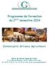 Programme de formation du 2 ème semestre 2014