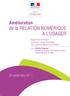 Amélioration de la RELATION NUMÉRIQUE A L USAGER