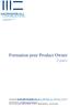 Formation pour Product Owner