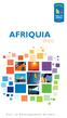 AFRIQUIA SMDC. Pour un développement durable