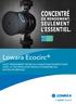Lowara Ecocirc. Haut rendement dédié au chauffage domestique. rotor sphérique. ErP ready 2015