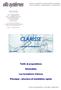 elfa systèmes Tarifs et propositions Généralités Les formations Clarisse Principes ; structure et installation rapide