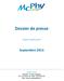 Dossier de presse. www.mcphy.com. Septembre 2013