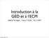Introduction à la GED et à l ECM. Stefane Fermigier - Cours à l Epita - 2011/10/03