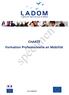 CHARTE Formation Professionnelle en Mobilité. spécimen. www.ladom.fr
